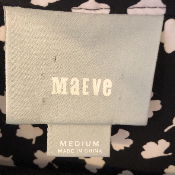 Anthropologie Maeve black patterned dress - Picture 4 of 12